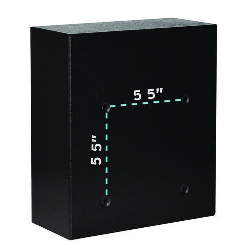 Image of AdirOffice ADI63105BLKMK Medium Ultimate Wall Mounted Mail Box, 10.4 x 4.5 x 12, Black