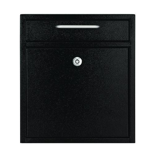Image of AdirOffice ADI63105BLKMK Medium Ultimate Wall Mounted Mail Box, 10.4 x 4.5 x 12, Black