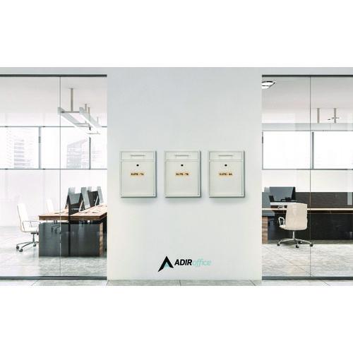 Image of AdirOffice ADI63104WH-MK Large Ultimate Secure Drop Box Wall Mounted Mail Box, 11.2 x 4.7 x 16.2, White