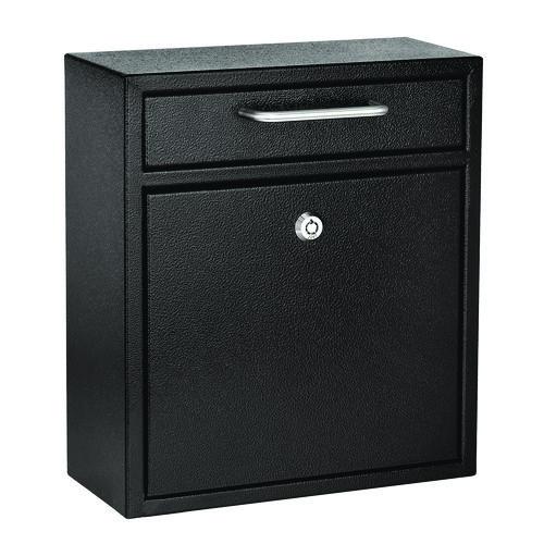 Image of AdirOffice ADI63105BLKMK Medium Ultimate Wall Mounted Mail Box, 10.4 x 4.5 x 12, Black