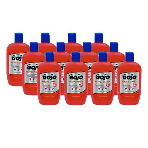 Image of GOJO® 0957-12 NATURAL ORANGE Pumice Hand Cleaner, Citrus Scent, 14 oz, 12/Carton
