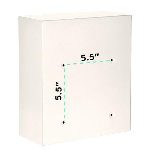 Image of AdirOffice ADI63105WHIMK Medium Ultimate Wall Mounted Mail Box, 10.4 x 4.5 x 12, White