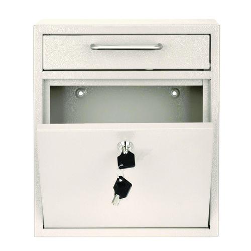 Image of AdirOffice ADI63105WHIMK Medium Ultimate Wall Mounted Mail Box, 10.4 x 4.5 x 12, White