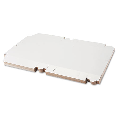 Image of SCT® SCH 1029 White One-Piece Non-Window Bakery Boxes, 1/2-Sheet Cake Box, 19 x 14 x 4, White, Paper, 50/Carton
