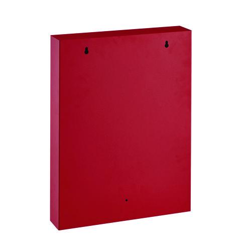 Image of AdirOffice ADI68060REDMK Steel Digital Lock Key Cabinet, 60-Key, 13 x 2.6 x 17, Stainless Steel 304, Red