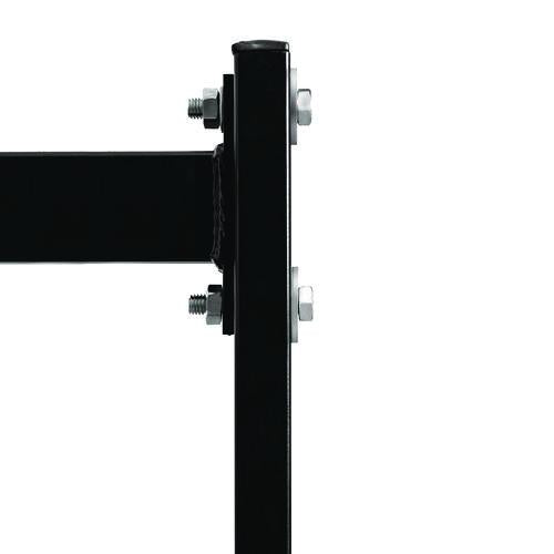 Image of AdirOffice ADI69003 Steel Folding Chair Two-Tier Utility Cart, Metal, 1,000 lb Capacity, 33 x 65 x 68.5, Black