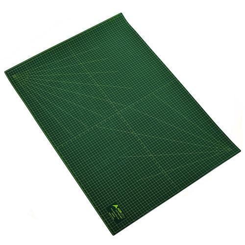 Image of AdirOffice ADICM3042MK Reversible Self Healing Cutting Mat, 1" Grid with Guide Angles, 30" x 42", Green/Black