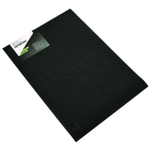 Image of AdirOffice ADICM3042MK Reversible Self Healing Cutting Mat, 1" Grid with Guide Angles, 30" x 42", Green/Black