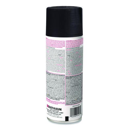 Image of Rust-Oleum® 279179 Camouflage Spray Paint, Flat Black, 12 oz Aerosol Can