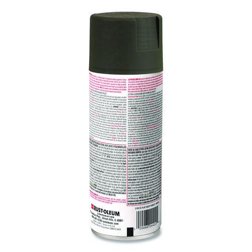 Image of Rust-Oleum® 279175 Camouflage Spray Paint, Flat Deep Forest Green, 12 oz Aerosol Can