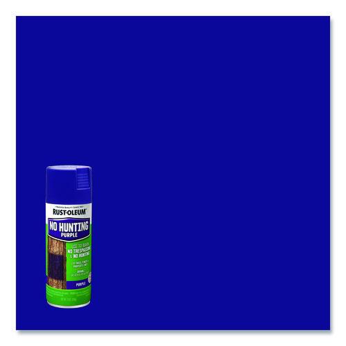 Image of Rust-Oleum® 270970 Specialty No Hunting Purple Spray Paint, Flat No Hunting Purple, 12 oz Aerosol Can, 6/Carton