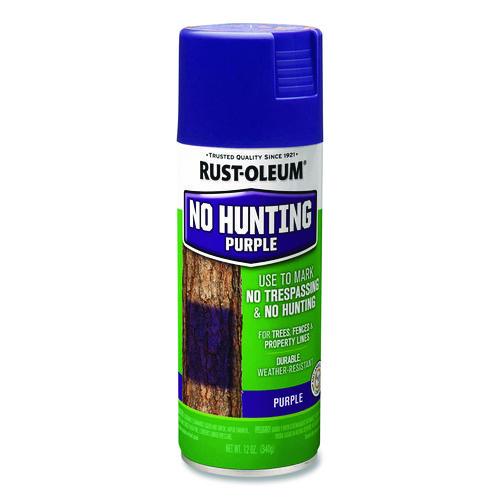 Image of Rust-Oleum® 270970 Specialty No Hunting Purple Spray Paint, Flat No Hunting Purple, 12 oz Aerosol Can, 6/Carton