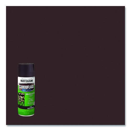 Image of Rust-Oleum® 279178 Camouflage Spray Paint, Flat Earth Brown, 12 oz Aerosol Can