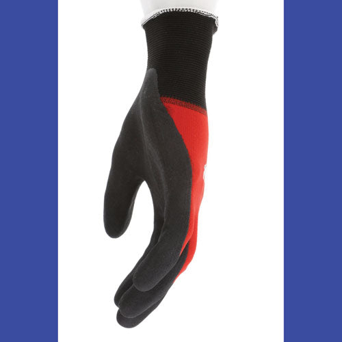 Image of MCR Safety N96970S Ninja BNF N96970 Gloves, 10" Long, Small, Black/Red, 12 Pairs