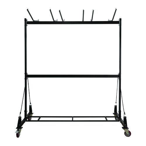 Image of AdirOffice ADI69001 Folding Chair and Table Combo Cart, Metal, 600 lb Capacity, 33.7 x 65 x 67, Black