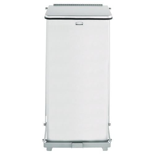 Image of RubbermaidÂ® Commercial Defenders Heavy-Duty Steel Step Can, 6.5 gal, Stainless Steel
