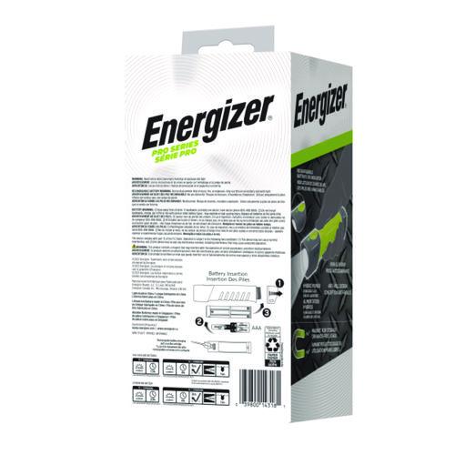 Image of Energizer® ENYPHH62 Pro Series Handheld High CRI Flashlight, Rechargeable Lithium Ion Battery/6 AAA Batteries (Included), Gray/Green