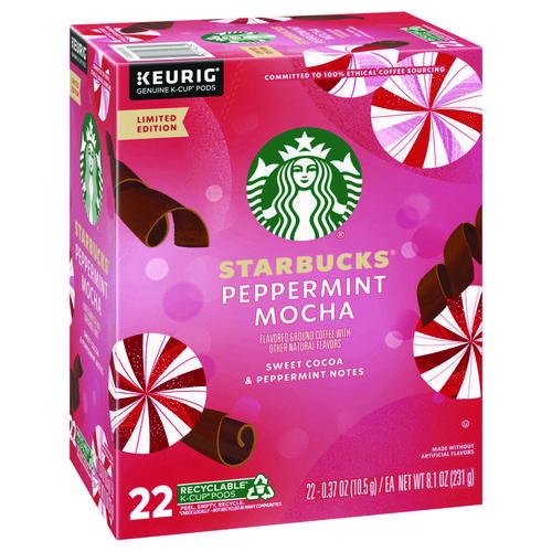 Image of Starbucks® 12437832 Peppermint Mocha K-Cup, 22/Box, 4/Carton