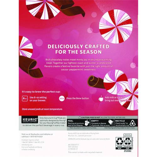Image of Starbucks® 12437832 Peppermint Mocha K-Cup, 22/Box, 4/Carton