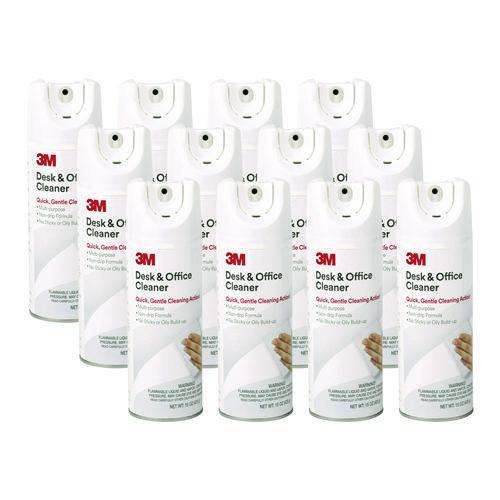 Image of 3M 573 Desk And Office Spray Cleaner, 15 Oz Aerosol Spray, 12/carton