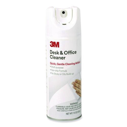 Image of 3M 573 Desk And Office Spray Cleaner, 15 Oz Aerosol Spray, 12/carton