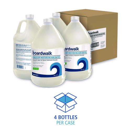 Image of Boardwalk® 601200-41ESSN Pearlescent Moisturizing Liquid Hand Soap Refill, Aloe Scent, 1 gal Bottle, 4/Carton