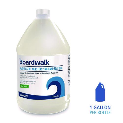 Image of Boardwalk® 601200-41ESSN Pearlescent Moisturizing Liquid Hand Soap Refill, Aloe Scent, 1 gal Bottle