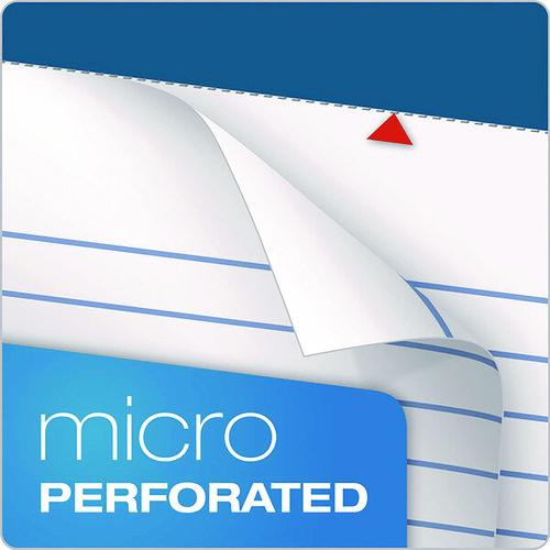 Image of TOPS 63384 Double Docket Ruled Pads with Extra Sturdy Back, Medium/College Rule, (100) White 8.5 x 11 Sheets