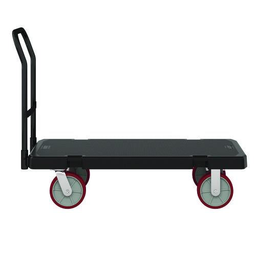Image of Suncast Commercial® PDPT2448 Resin Platform Truck, 1,600 lb Capacity, 24.25 x 52.25 x 41, Black
