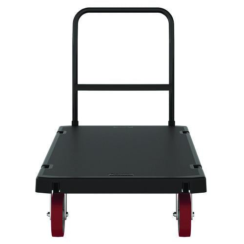 Image of Suncast Commercial® PDPT3060 Resin Platform Truck, 1,600 lb Capacity, 30.25 x 64.5 x 41, Black