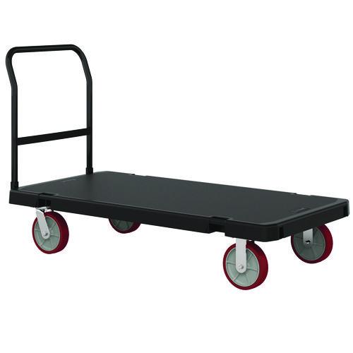 Image of Suncast Commercial® PDPT3060 Resin Platform Truck, 1,600 lb Capacity, 30.25 x 64.5 x 41, Black