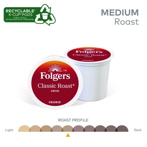 Image of Folgers® 5000368730 Gourmet Selections Classic Roast Coffee K-Cups, 24/box
