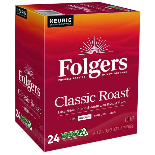 Image of Folgers® 5000368730 Gourmet Selections Classic Roast Coffee K-Cups, 24/box
