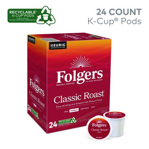 Image of Folgers® 5000368730 Gourmet Selections Classic Roast Coffee K-Cups, 24/box