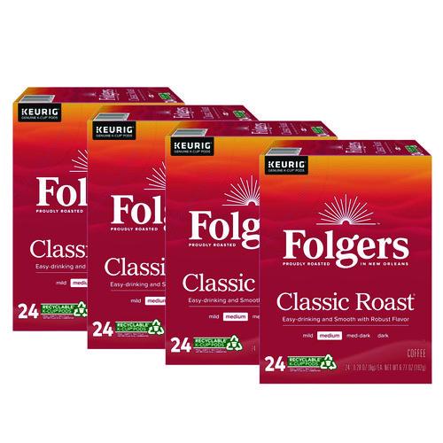 Image of Folgers® 5000368730 Gourmet Selections Classic Roast Coffee K-Cups, 96/carton