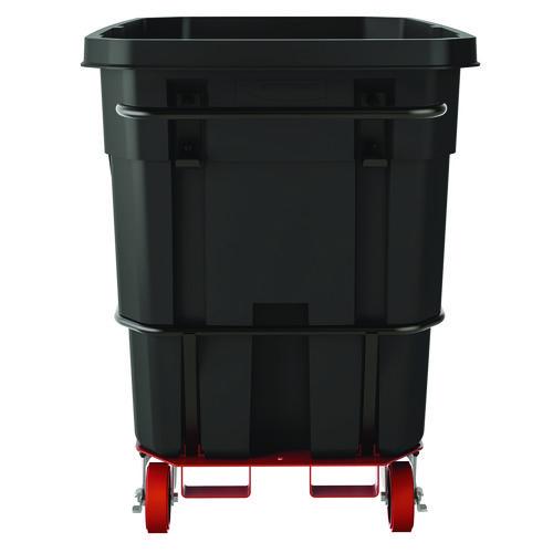 Image of Suncast Commercial® RMTTHD100 1 cu yd Heavy Duty Tilt Truck, Forkliftable Frame, 2,200 lb Capacity, Black/Red