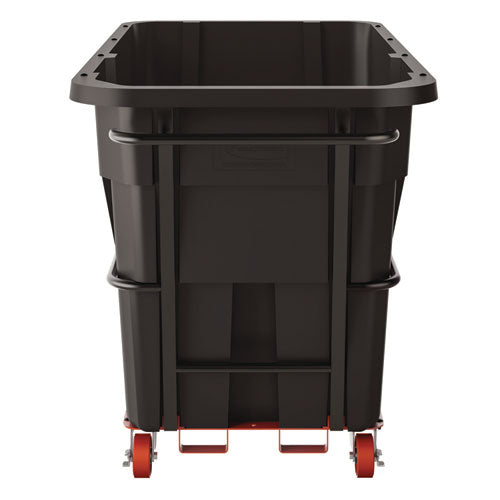 Image of Suncast Commercial® RMTTSD150 1.5 cu yd Standard Duty Tilt Truck, Forkliftable Frame, 1,300 lb Capacity, Black/Red
