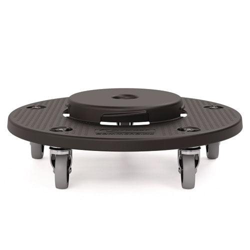Image of Suncast Commercial® TCUDOLLY2A Utility Trash Can Dolly, 350 lb Capacity, 20.75" x 6.5", Black, 2/Pack