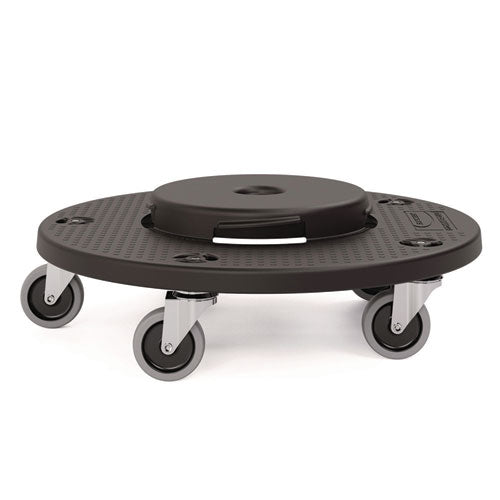 Image of Suncast Commercial® TCUDOLLY2A Utility Trash Can Dolly, 350 lb Capacity, 20.75" x 6.5", Black, 2/Pack