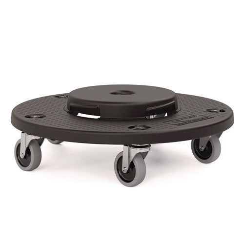 Image of Suncast Commercial® TCUDOLLY2A Utility Trash Can Dolly, 350 lb Capacity, 20.75" x 6.5", Black, 2/Pack