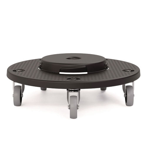 Image of Suncast Commercial® TCUDOLLY2A Utility Trash Can Dolly, 350 lb Capacity, 20.75" x 6.5", Black, 2/Pack