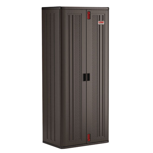 Image of Suncast Commercial® BMCCPD7204 Tall Storage Cabinet, Five Shelves: One Fixed, Four Adjustable, 30" x 20.25" x 72", Gray