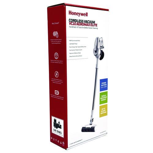 Image of Honeywell HVC10AMEWT01US Aeromax Elite VC10 Cordless Vacuum, 8.7" Cleaning Path, White
