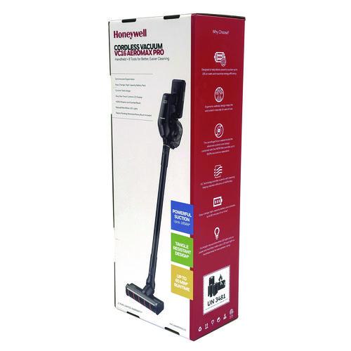 Image of Honeywell HVC16AMPSG01US Aeromax Pro VC16 Cordless Vacuum, 8.5" Cleaning Path, Dark Silver