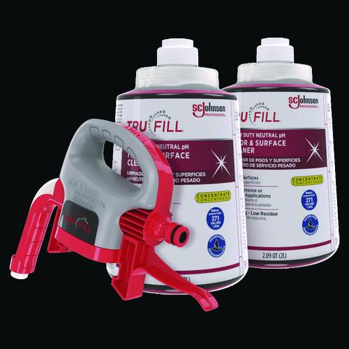 Image of SC Johnson Professional® 684501 TruFill Starter Pack, Fresh Scent, Two 2 L Cartridges, One Dispenser Head