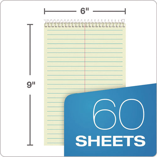 Image of TOPS 8001 Gregg Steno Pads, Gregg Rule, (60) Green-Tint 6 x 9 Sheets
