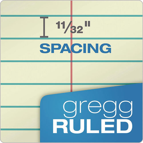 Image of TOPS 8001 Gregg Steno Pads, Gregg Rule, (60) Green-Tint 6 x 9 Sheets