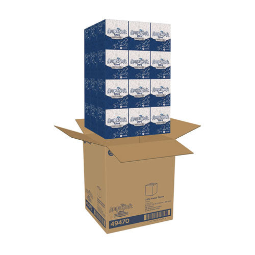 Image of Angel Soft® 49470 ps Ultra Facial Tissue, 2-Ply, White, 96 Sheets/Box, 36 Boxes/Carton