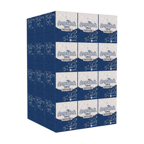Image of Angel Soft® 49470 ps Ultra Facial Tissue, 2-Ply, White, 96 Sheets/Box, 36 Boxes/Carton