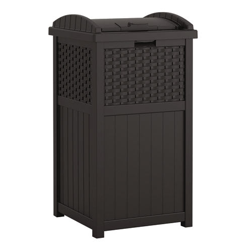 Image of Suncast® GHW1732BK 30 Gallon Trash Hideaway, Plastic, Black